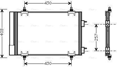 Ava Quality Cooling CNA5230D - Конденсатор кондиционера xparts.lv