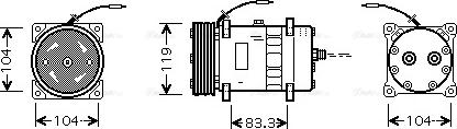 Ava Quality Cooling CN K176 - Компрессор кондиционера xparts.lv