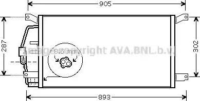 Ava Quality Cooling CT 5031 - Kondensators, Gaisa kond. sistēma xparts.lv