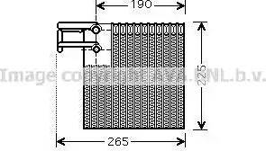 Ava Quality Cooling DN V257 - Испаритель, кондиционер xparts.lv