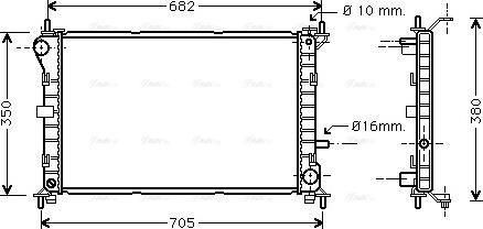 Ava Quality Cooling FD 2264 - Radiators, Motora dzesēšanas sistēma xparts.lv