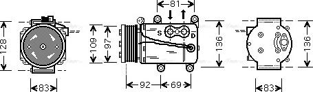 Ava Quality Cooling FD K171 - Kompresors, Gaisa kond. sistēma xparts.lv