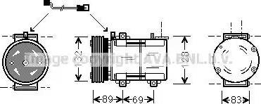 Ava Quality Cooling FD K290 - Kompresors, Gaisa kond. sistēma xparts.lv