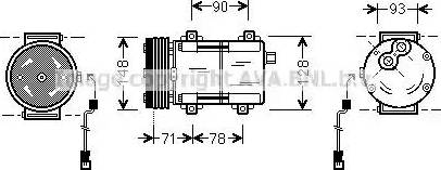 Ava Quality Cooling FD K277 - Kompresors, Gaisa kond. sistēma xparts.lv