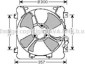 Ava Quality Cooling HD 7527 - Вентилятор, охлаждение двигателя xparts.lv