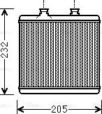Ava Quality Cooling MS 6472 - Теплообменник, отопление салона xparts.lv