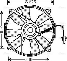 Ava Quality Cooling MS 7521 - Вентилятор, охлаждение двигателя xparts.lv