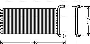 Ava Quality Cooling MSA6441 - Теплообменник, отопление салона xparts.lv