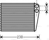 Ava Quality Cooling MSA6465 - Теплообменник, отопление салона xparts.lv