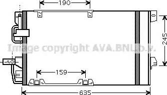 Ava Quality Cooling OL5326D - Condenser, air conditioning xparts.lv
