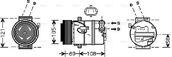 Ava Quality Cooling OLAK426 - Kompresors, Gaisa kond. sistēma xparts.lv