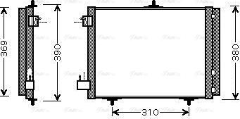 Ava Quality Cooling PEA5295D - Конденсатор кондиционера xparts.lv
