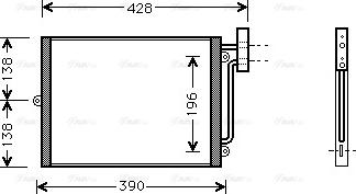 Ava Quality Cooling PRA5038 - Kondensators, Gaisa kond. sistēma xparts.lv