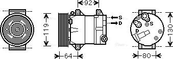 Ava Quality Cooling RTAK429 - Kompresors, Gaisa kond. sistēma xparts.lv
