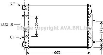 Ava Quality Cooling SAA2008 - Radiators, Motora dzesēšanas sistēma xparts.lv