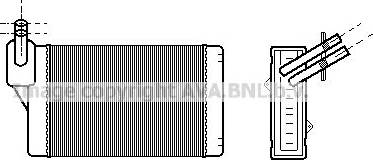 Ava Quality Cooling VN6060 - Heat Exchanger, interior heating xparts.lv