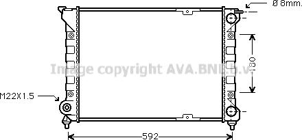 Ava Quality Cooling VN2085 - Radiators, Motora dzesēšanas sistēma xparts.lv