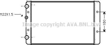 Ava Quality Cooling VN2027 - Radiators, Motora dzesēšanas sistēma xparts.lv
