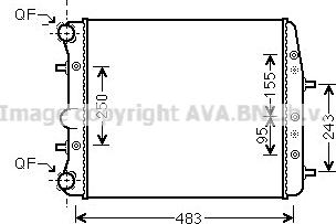 Ava Quality Cooling VN2373 - Radiators, Motora dzesēšanas sistēma xparts.lv