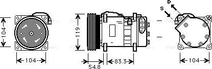 Ava Quality Cooling VNK281 - Kompresors, Gaisa kond. sistēma xparts.lv
