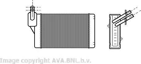 Ava Quality Cooling VW 6060 - Heat Exchanger, interior heating xparts.lv
