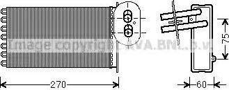 Ava Quality Cooling VW 6296 - Heat Exchanger, interior heating xparts.lv