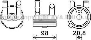 Ava Quality Cooling VW3396 - Масляный радиатор, автоматическая коробка передач xparts.lv