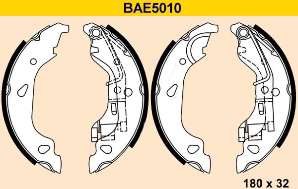 Barum BAE5010 - Bremžu loku komplekts xparts.lv