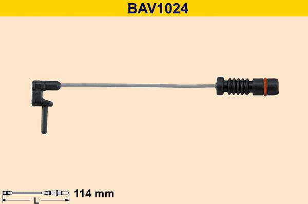 Barum BAV1024 - Indikators, Bremžu uzliku nodilums xparts.lv