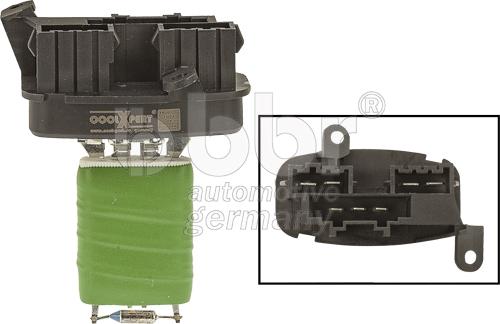 BBR Automotive 001-60-09225 - Rezistors, Salona ventilators xparts.lv