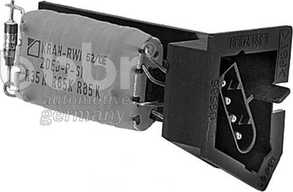 BBR Automotive 001-10-16551 - Rezistors, Salona ventilators xparts.lv