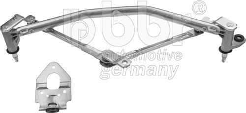 BBR Automotive 002-40-09506 - Stiklu tīrītāja sviru un stiepņu sistēma xparts.lv