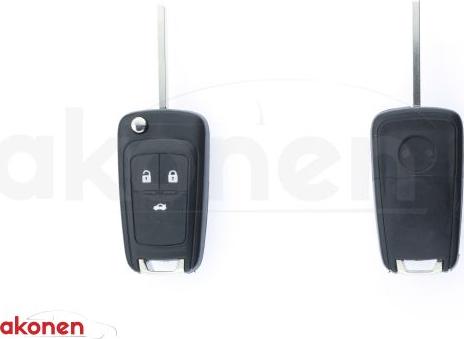 B CAR 007OP011 - Car Key xparts.lv