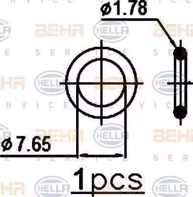 BEHR HELLA Service 8FC 351 301-071 - Kondensators, Gaisa kond. sistēma xparts.lv