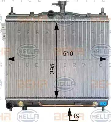 BEHR HELLA Service 8MK 376 762-011 - Radiators, Motora dzesēšanas sistēma xparts.lv