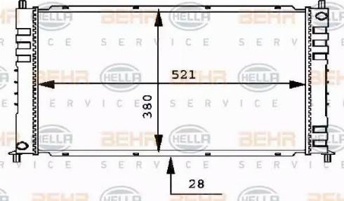 BEHR HELLA Service 8MK 376 715-651 - Radiators, Motora dzesēšanas sistēma xparts.lv