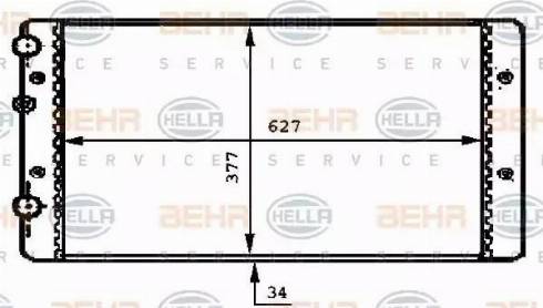 BEHR HELLA Service 8MK 376 717-721 - Radiators, Motora dzesēšanas sistēma xparts.lv