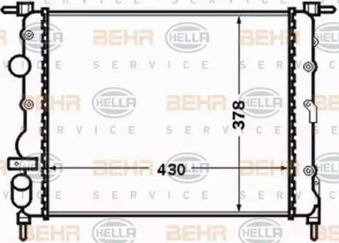 BEHR HELLA Service 8MK 376 771-671 - Radiators, Motora dzesēšanas sistēma xparts.lv