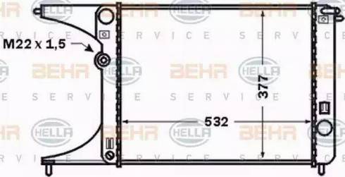 BEHR HELLA Service 8MK 376 771-251 - Radiators, Motora dzesēšanas sistēma xparts.lv