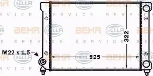 BEHR HELLA Service 8MK 376 773-721 - Radiators, Motora dzesēšanas sistēma xparts.lv