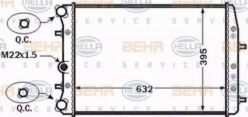 BEHR HELLA Service 8MK 376 772-521 - Radiators, Motora dzesēšanas sistēma xparts.lv