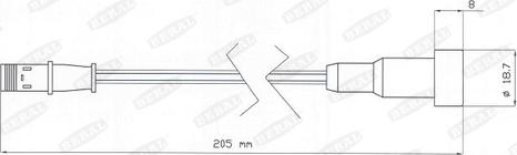 Beral FAI205 - Indikators, Bremžu uzliku nodilums xparts.lv
