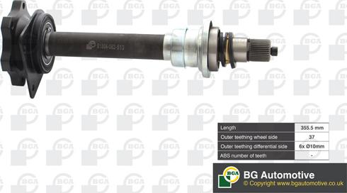 BGA DS2352 - Stub Axle, differential xparts.lv