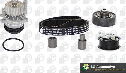 BGA TB0160CPK - Water Pump & Timing Belt Set xparts.lv