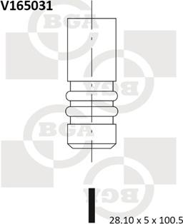 BGA V165031 - Outlet valve xparts.lv