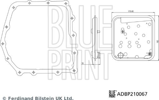 Blue Print ADBP210067 - Гидрофильтр, автоматическая коробка передач xparts.lv
