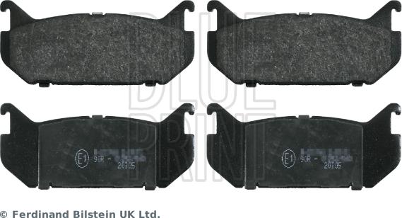 Blue Print ADM54293 - Brake Pad Set, disc brake xparts.lv