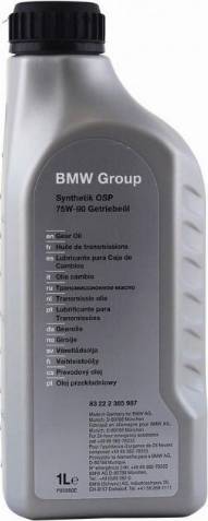 BMW 83 22 2 365 987 - Neautomatinės transmisijos alyva xparts.lv