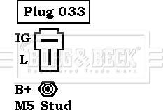 Borg & Beck BBA2066 - Kintamosios srovės generatorius xparts.lv