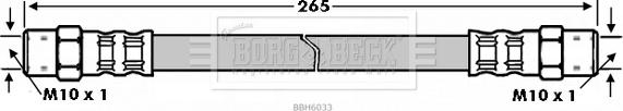 Borg & Beck BBH6033 - Bremžu šļūtene xparts.lv
